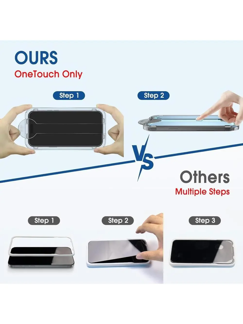 (2+4pack) amFilm for iPhone 17 Pro Max-OneTouch Glass Screen Lens Protector 6.9